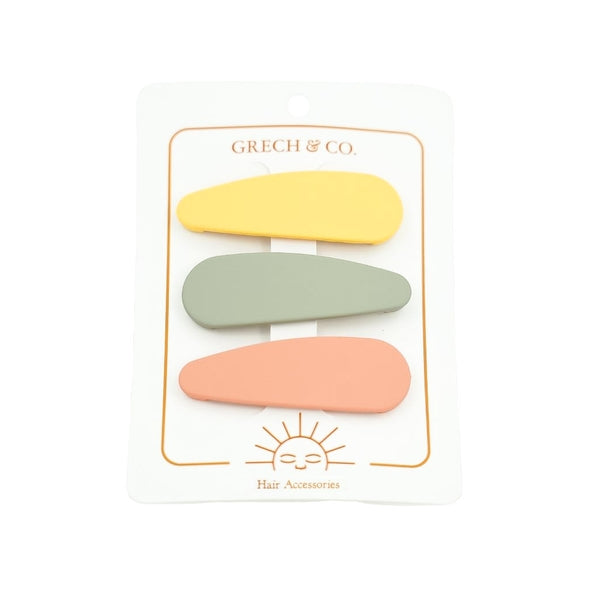 Snap Clips | Mellow Yellow, Fog, Coral Rouge [Set of 3]