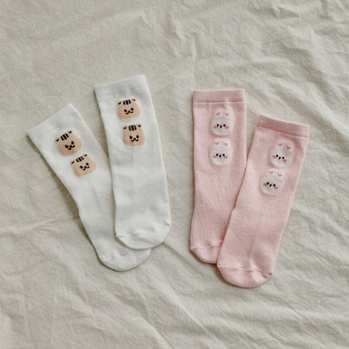 DTD Lovely Socks | 可愛疊疊樂中長襪