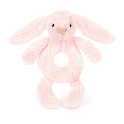 Bashful Bunny Ring Rattle | Pink