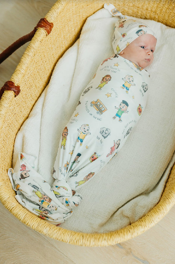 [Cocomelon Edition] Knit Swaddle Blanket | Cocomelon Friends