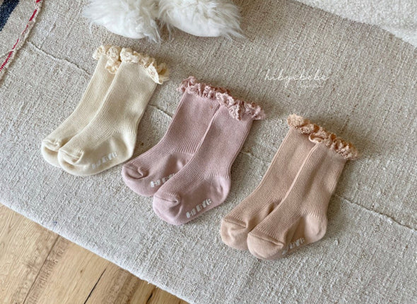 Lace Socks 3-Piece Girl Set