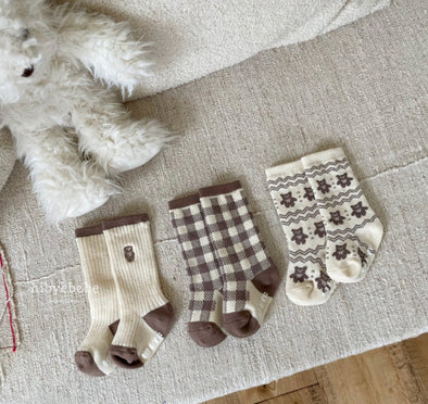 Socks 3-Piece Bear Set