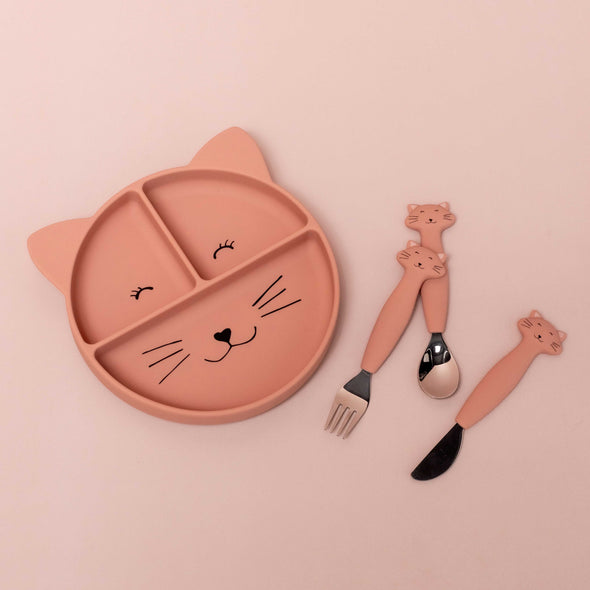 Silicone Cutlery Set | Mrs. Cat (3-pack)