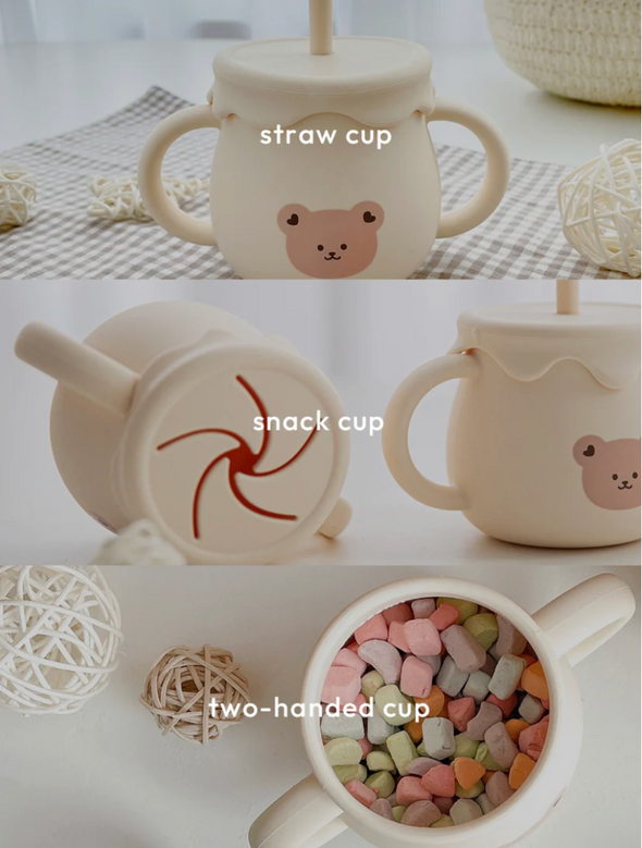DTD Honey Jar Snack Straw 2-Way Cup