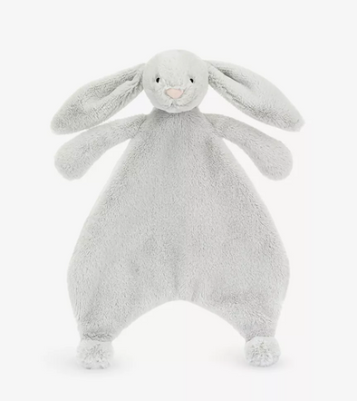 Bashful Bunny Faux-Fur Comforter | Silver