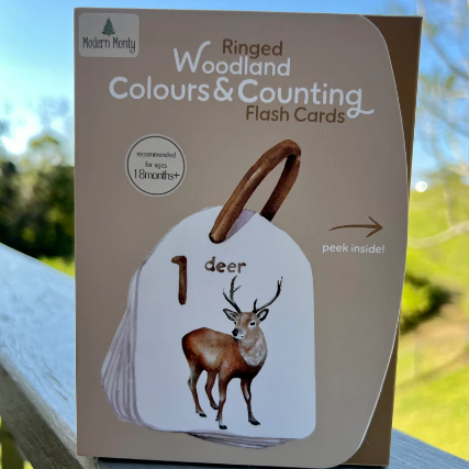 Ringed Colours and Counting Flash Cards | Woodland