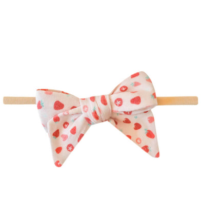 Classic Nylon Bow | Strawberry