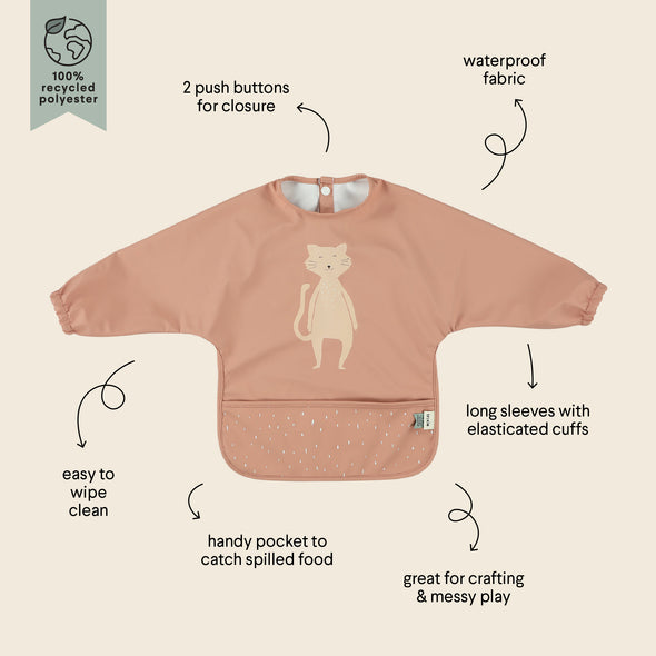 Waterproof Long Sleeve Bib | Mrs. Cat