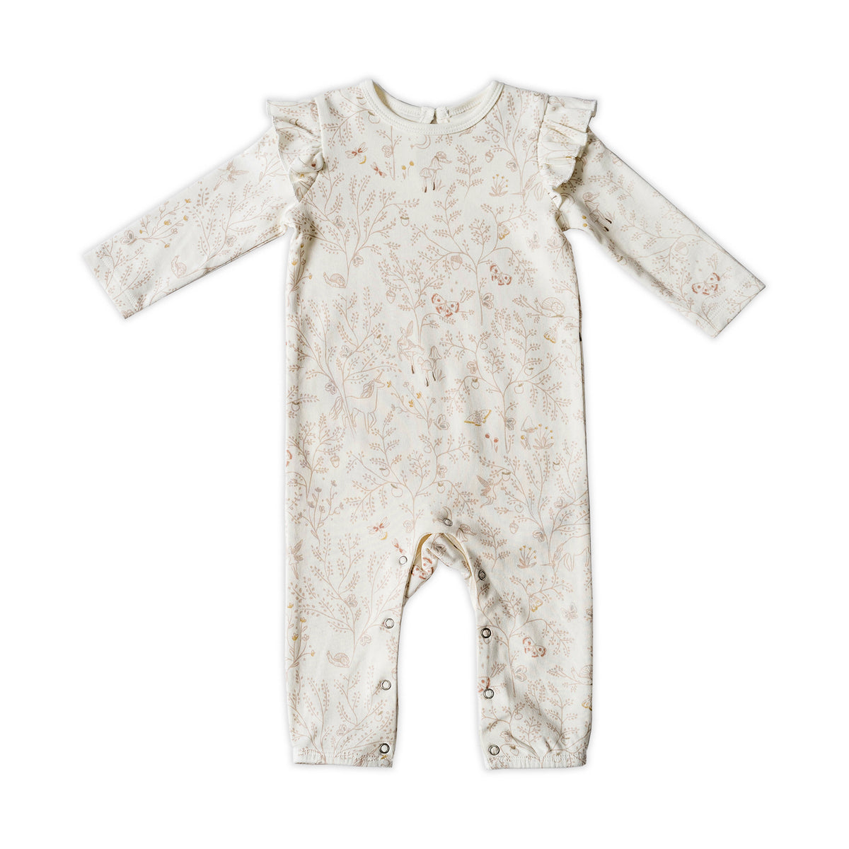 Organic Ruffle Romper | Secret Garden