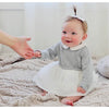 Viverano Organics Milan White Peter Pan Knit Baby Girl Tutu Dress -Just too Sweet - Babies and Kids Concept Store