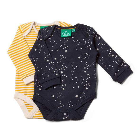 Little Green Radicals Starry Night Organic Baby Bodysuit Set -Just too Sweet - Babies and Kids Concept Store