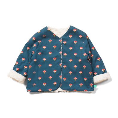 Little Green Radicals Organic Little Toadstools Reversible Cosy Jacket -Just too Sweet - Babies and Kids Concept Store