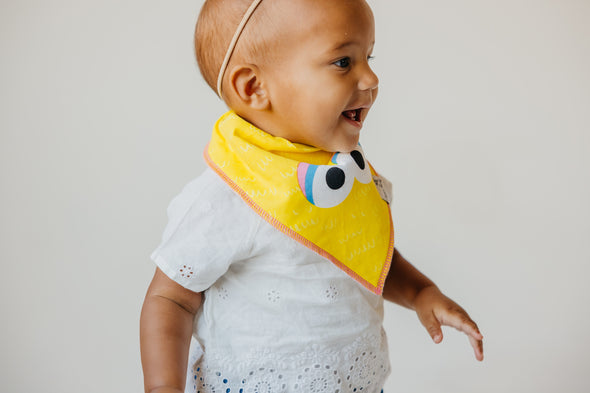 Copper Pearl [Sesame Street] Organic Baby Bandana Bibs Set | Abby & Pals (4-pack) -Just too Sweet - Babies and Kids Concept Store