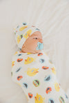 Copper Pearl [Sesame Street] Knit Swaddle Blanket | Sesame Scribbles -Just too Sweet - Babies and Kids Concept Store