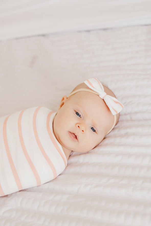Copper Pearl Bowtie Nylon Bow | Lainey -Just too Sweet - Babies and Kids Concept Store