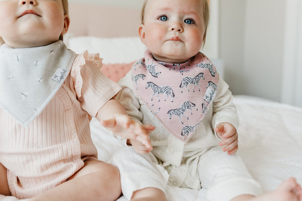 Copper Pearl Organic Baby Bandana Bibs Set | Zella (4-pack) -Just too Sweet - Babies and Kids Concept Store
