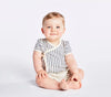 Pehr Organic Short Sleeve Kimono One-Piece | Stripes Away Ink Blue -Just too Sweet - Babies and Kids Concept Store