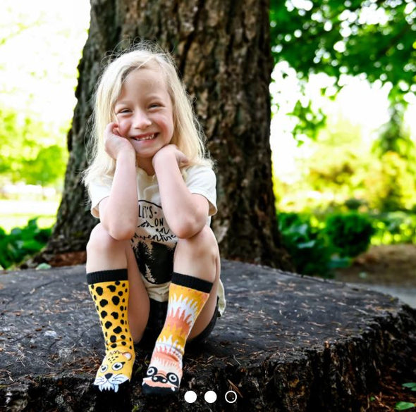 Pals Kids Mismatched Socks | Sloth & Cheetah -Just too Sweet - Babies and Kids Concept Store