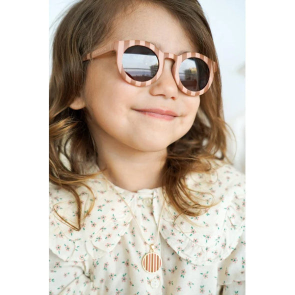 Classic | Eco Bendable & Polarized Sunglasses | Stripes Sunset + Tierra