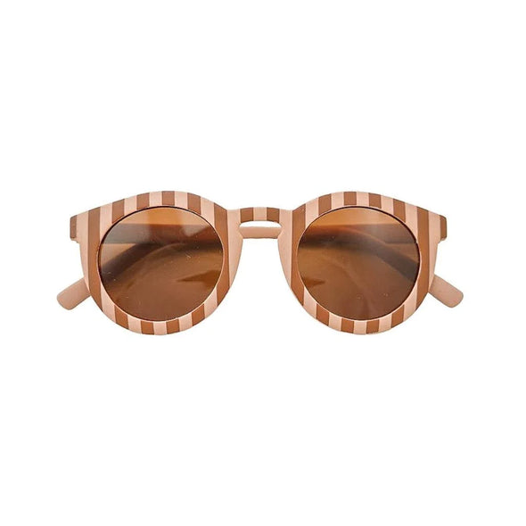 Classic | Eco Bendable & Polarized Sunglasses | Stripes Sunset + Tierra