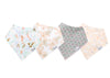 Copper Pearl Organic Baby Bandana Bibs Set | Coral (4-pack) -Just too Sweet - Babies and Kids Concept Store