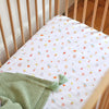 The Fox In The Attic Fitted Muslin Cot Sheet | Little Flowers -Just too Sweet - Babies and Kids Concept Store