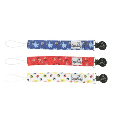 Copper Pearl [Sesame Street] Binky Clip Set | Elmo (3-pack) -Just too Sweet - Babies and Kids Concept Store
