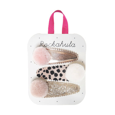 Rockahula Lily Leopard Pom Pom Clips -Just too Sweet - Babies and Kids Concept Store