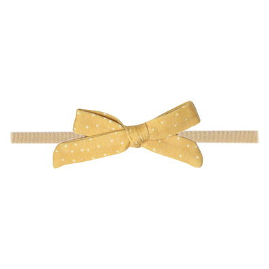 Copper Pearl Ribbon Nylon Bow | Marigold -Just too Sweet - Babies and Kids Concept Store