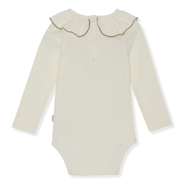 Willow Organics Organic Ruffle Bodysuit | Milk -Just too Sweet - Babies and Kids Concept Store