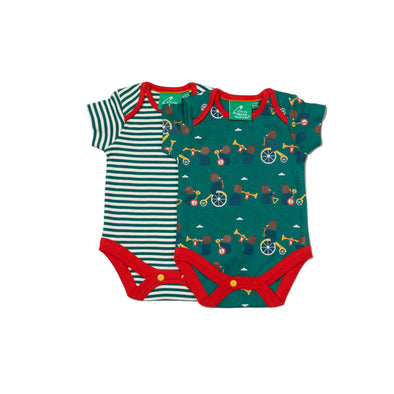 Little Green Radicals Organic THE BEAR JAMBOREE S/S Baby Bodies Set -Just too Sweet - Babies and Kids Concept Store