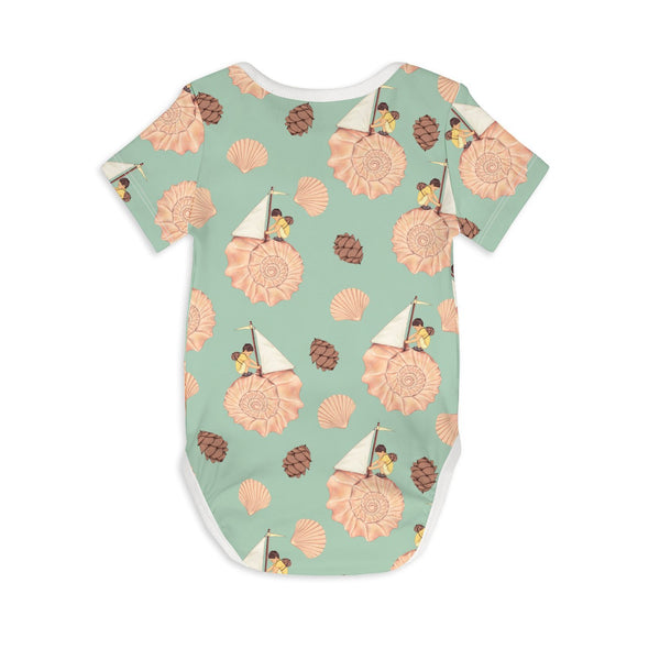 Sleep no more AND THE WALLS BECAME THE WORLD ALL AROUND Organic S/S Bodysuit -Just too Sweet - Babies and Kids Concept Store