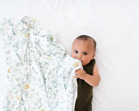 Copper Pearl Knit Swaddle Blanket | Aussie -Just too Sweet - Babies and Kids Concept Store