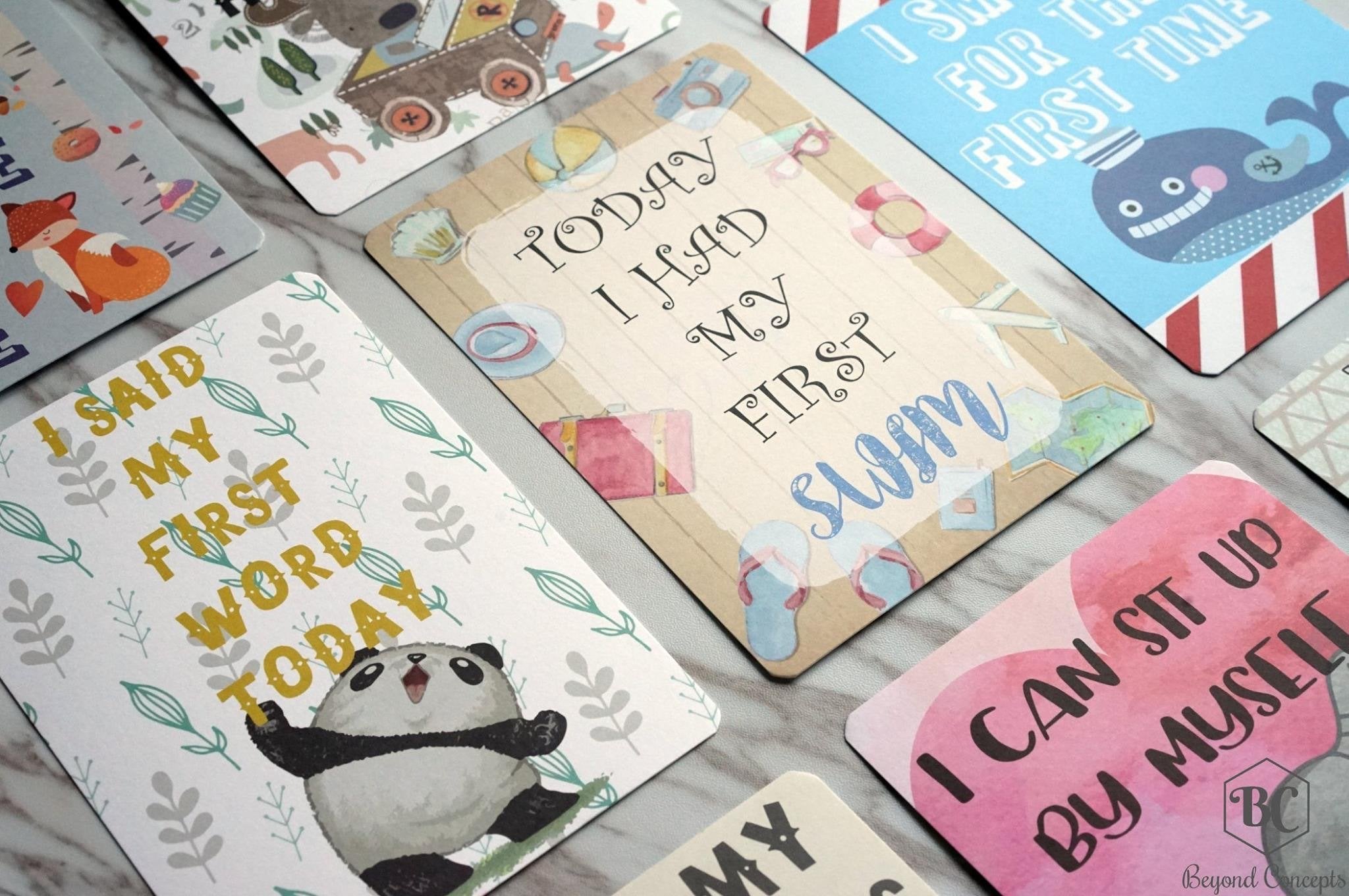 Beyond Concepts Baby Milestone cards -Just too Sweet - Babies and Kids Concept Store