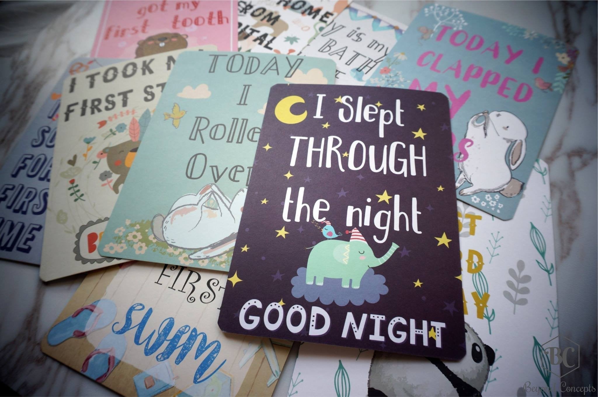 Beyond Concepts Baby Milestone cards -Just too Sweet - Babies and Kids Concept Store