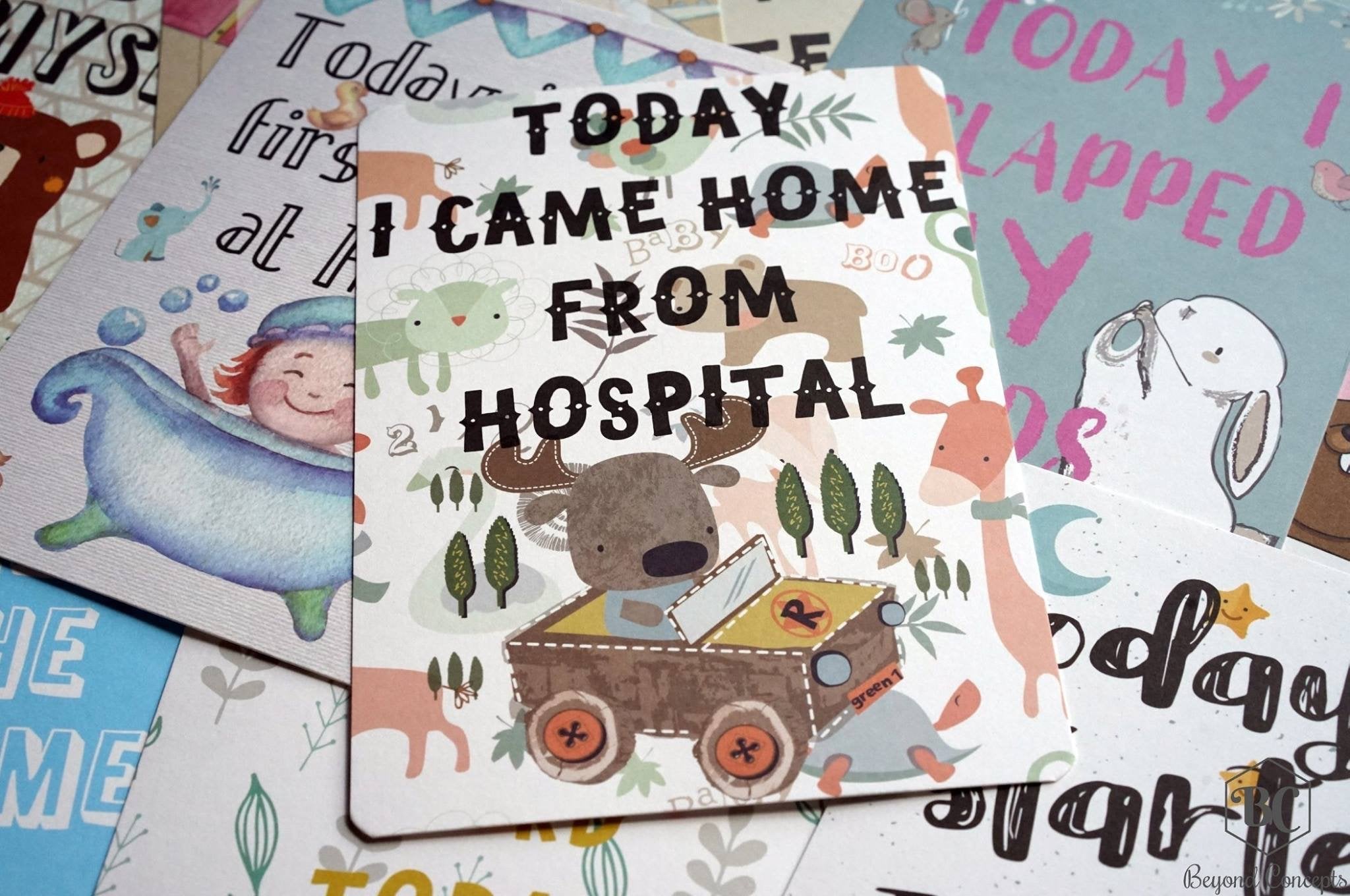 Beyond Concepts Baby Milestone cards -Just too Sweet - Babies and Kids Concept Store