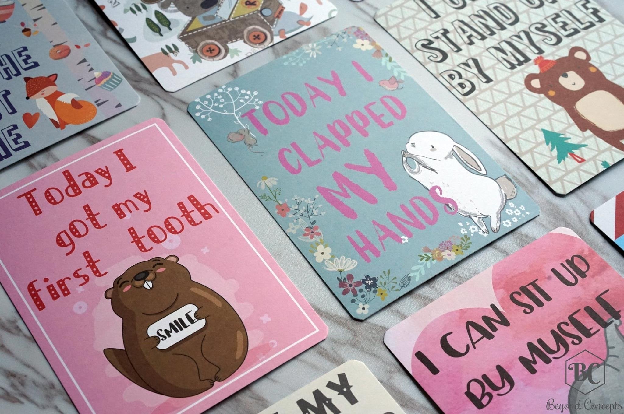 Beyond Concepts Baby Milestone cards -Just too Sweet - Babies and Kids Concept Store