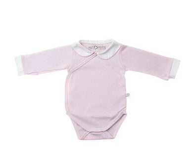 Mats & Merthe Body L/S with Collar Girl | Pink -Just too Sweet - Babies and Kids Concept Store