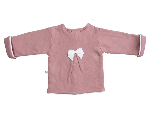 Mats & Merthe Cardigan with Bow | Old Pink -Just too Sweet - Babies and Kids Concept Store