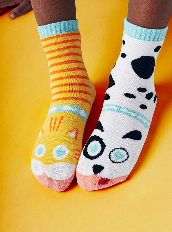 Pals Kids Mismatched Socks | Cat & Dog -Just too Sweet - Babies and Kids Concept Store