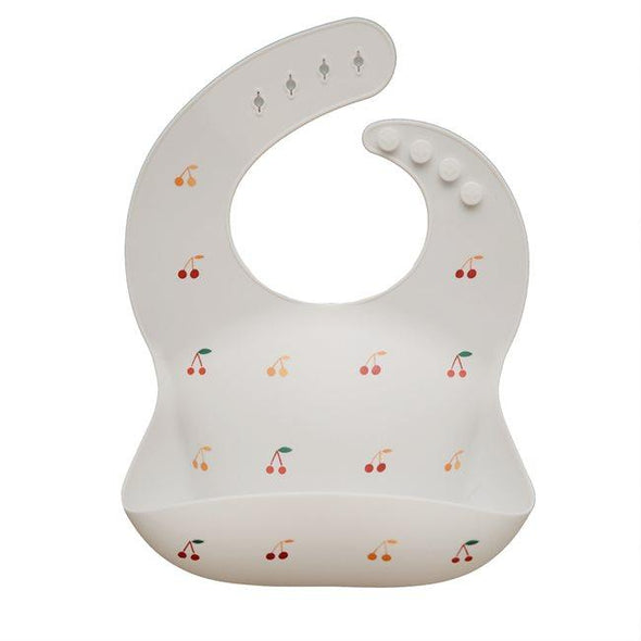 Mushie Silicone Baby Bib | Cherries -Just too Sweet - Babies and Kids Concept Store