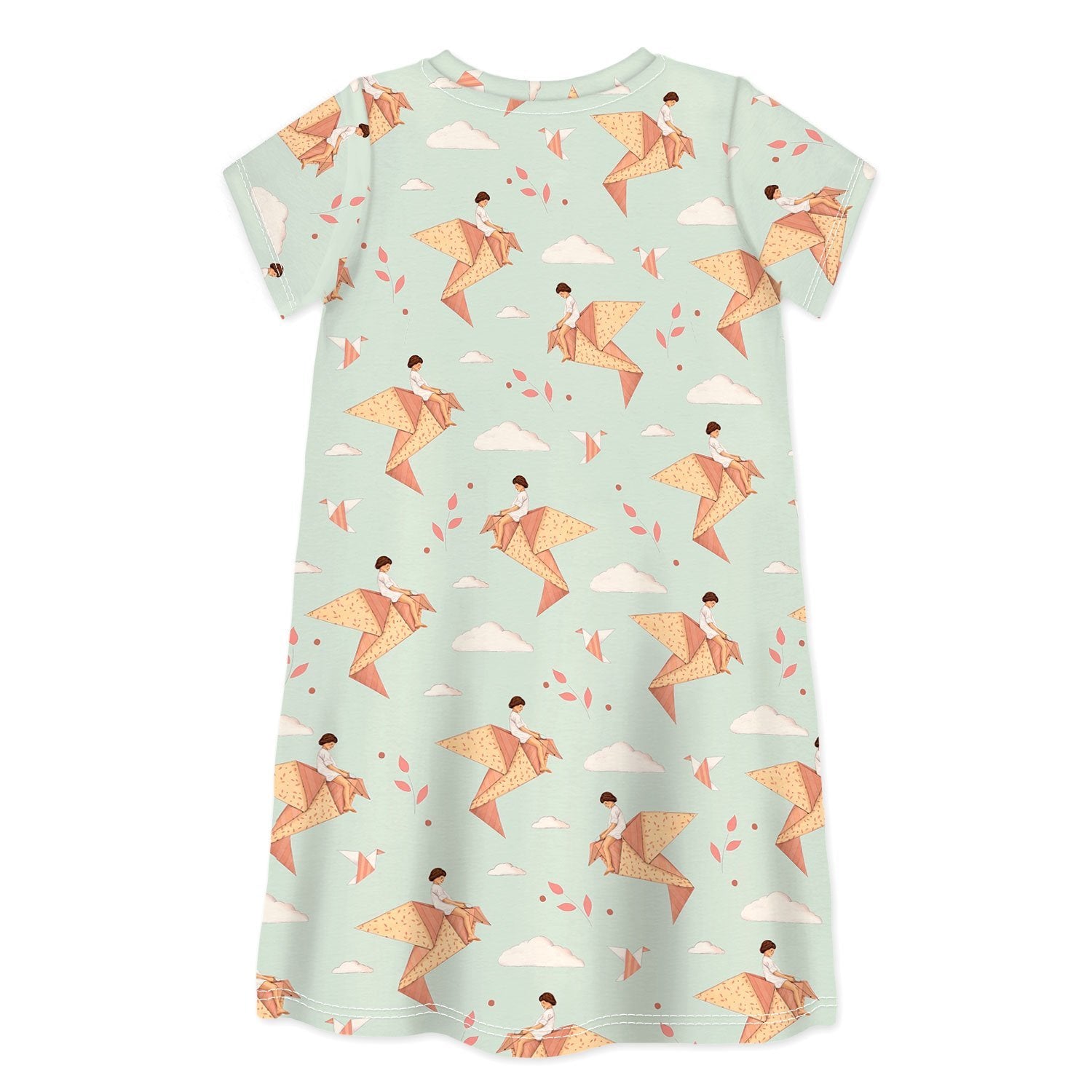 Sleep no more DREAMS DO COME TRUE IF ONLY WE WISHED HARD ENOUGH Organic S/S Dress -Just too Sweet - Babies and Kids Concept Store