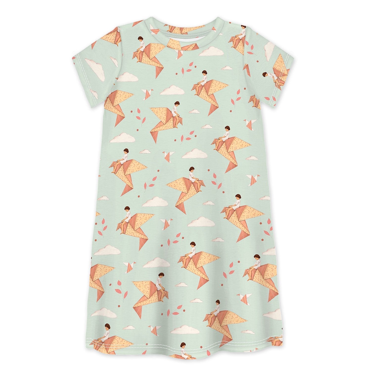 Sleep no more DREAMS DO COME TRUE IF ONLY WE WISHED HARD ENOUGH Organic S/S Dress -Just too Sweet - Babies and Kids Concept Store