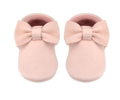 Little Lambo Handcrafted Moccasins | Blush Bow -Just too Sweet - Babies and Kids Concept Store