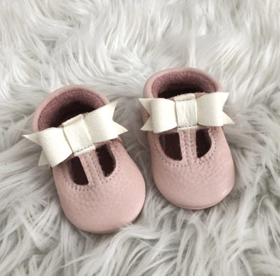 Little Lambo Handcrafted Moccasins | Mary Jane Blush -Just too Sweet - Babies and Kids Concept Store