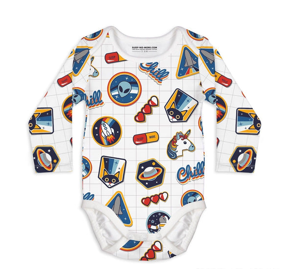 Sleep no more I NEED SPACE Organic L/S Bodysuit -Just too Sweet - Babies and Kids Concept Store