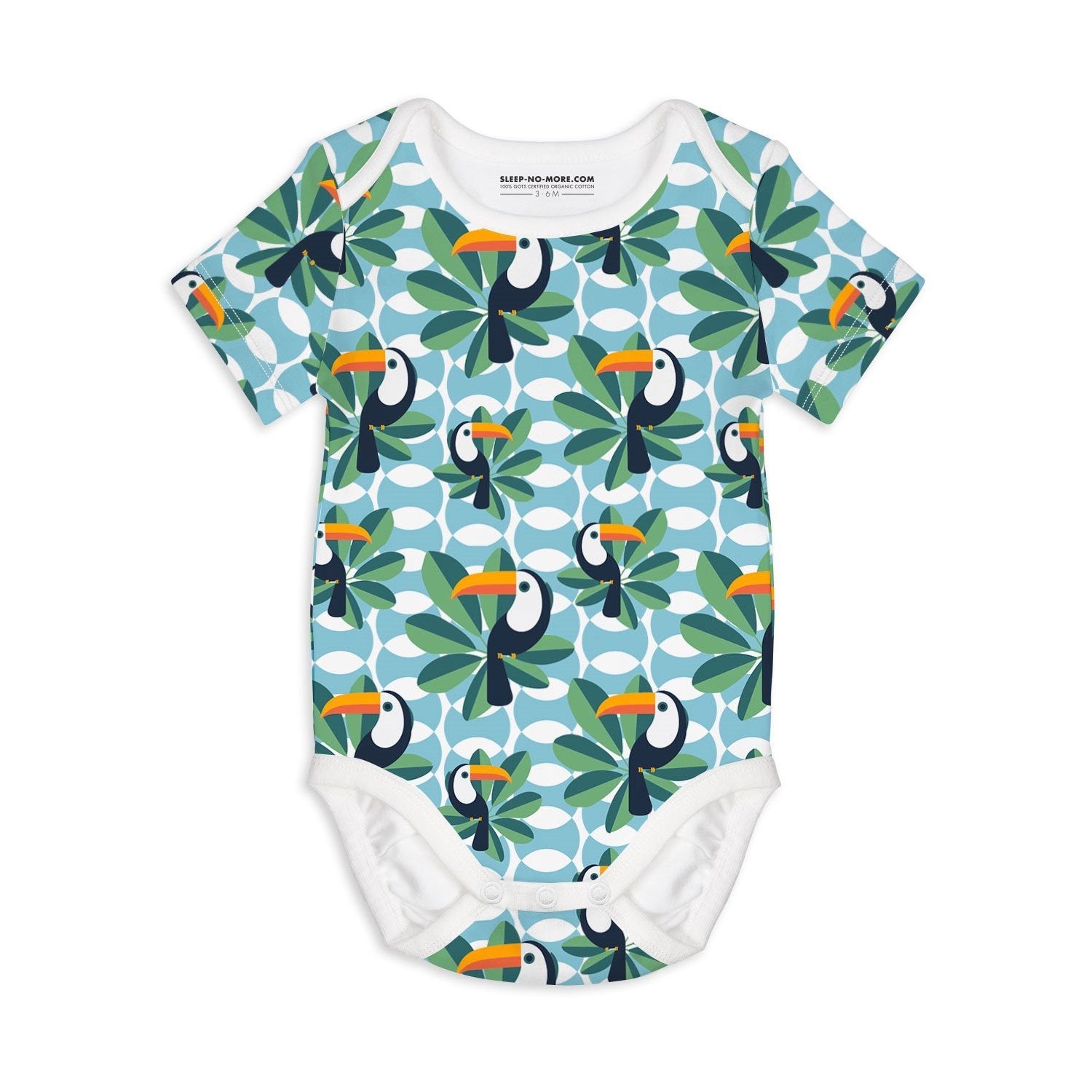 Sleep no more IF I CAN, TOUCAN TOO Organic S/S Bodysuit -Just too Sweet - Babies and Kids Concept Store