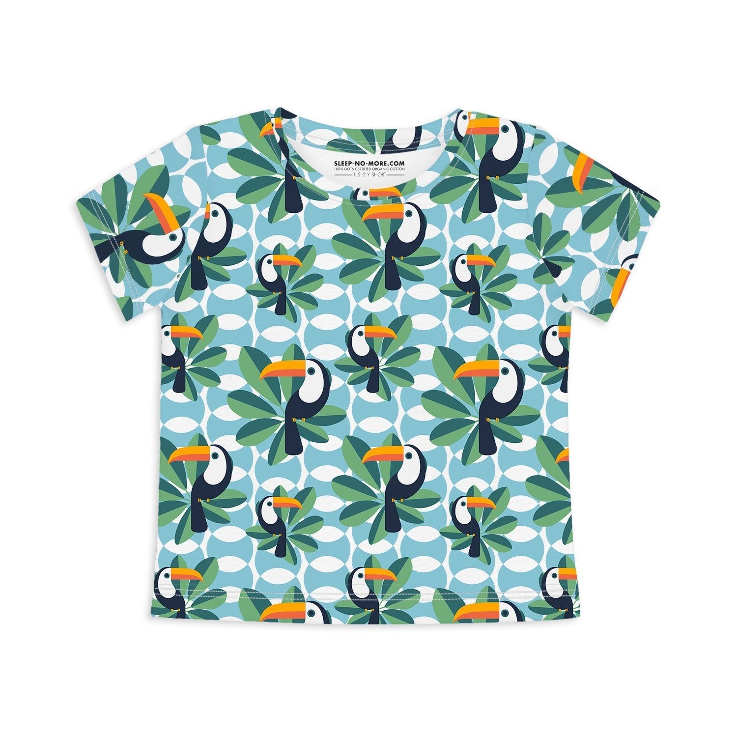 Sleep no more IF I CAN, TOUCAN TOO Organic S/S Tee -Just too Sweet - Babies and Kids Concept Store