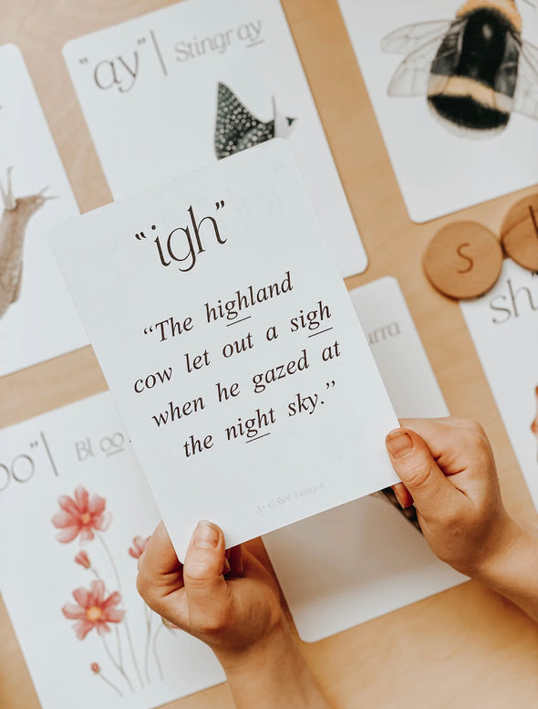 Jo Collier Designs Around the world phonics and sounds Flashcards -Just too Sweet - Babies and Kids Concept Store