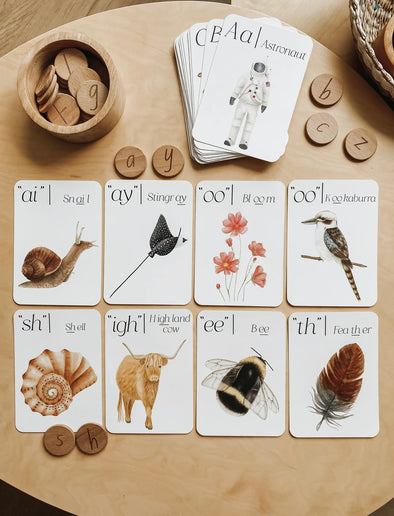 Jo Collier Designs Around the world phonics and sounds Flashcards -Just too Sweet - Babies and Kids Concept Store